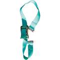 Tie Down Strap: 3 ft Cargo Tie Down Lg, 2 in Cargo Tie Down Wd, Spring E-Track, Steel, Teal