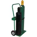 Cylinder Truck,Continuous Frame Flow-Back, 250 lb., Cylinder Capacity 2, 45" H X 25"W