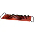 Red and Black 5-Row Socket Tray, Steel / Plastic, 25" Length, 9-1/4" Width