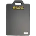 Impacto Kneeling Mat, 21" Length, 14" Width, 1" Thickness, Closed Cell Foam Rubber, Black