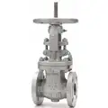 Class 150 150# Flanged Outside Stem and Yoke Gate Valve, Inlet to Outlet Length: 10-1/2", Pipe Size: