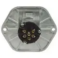 Pollack 7-Way Socket With Faceplate, Solid Pins