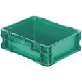 Orbis Straight Wall Container: 2.24 gal, 12 in x 15 in x 5 in, Stackable, 300 lb Stacking Capacity