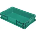 Orbis Straight Wall Container: 5.38 gal, 24 in x 15 in x 5 in, Stackable, 300 lb Stacking Capacity