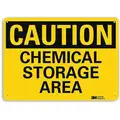 Lyle Caution Sign: Plastic, Mounting Holes Sign Mounting, 7 in x 10 in Nominal Sign Size, 0.055 in Thick