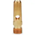 Breco Air Gun Nozzle: For BG25/BG45 Use With Mfr. Model No., Brass, 1 1/4 in Extension Lg
