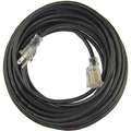 Power First 50 ft. Indoor, Outdoor Lighted Extension Cord; Max Amps: 13.0, Number of Outlets: 1, Black