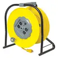 LumaPro 12 AWG, 1 ft. Hand Operated Extension Cord Reel; Yellow Reel Color