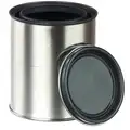Qorpak Metal Can: 1 qt, Circle, Epoxy Lining, 4 1/4 in Overall Dia, 4 3/8 in W, 16 1/4 in Ht
