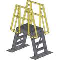 Fibergrate 7-Step, Unfinished Crossover Bridge with Open Grip Step Tread and 500 lb. Load Capacity