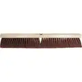 Push Broom Head 24" Block Length, 3" Trim Length, Block Material: Structural Foam, Bristle Color: Brown/Black