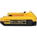 20V MAX Battery, Li-Ion, For Use With DEWALT 20V Cordless Tools, 2.0Ah, 20.0 Voltage