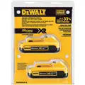 Dewalt 20V MAX Battery, Li-Ion, For Use With DEWALT 20V Cordless Tools, 2.0Ah, 20.0 Voltage, PK 2