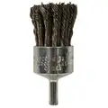 Pferd 3/4" Knot Wire Cup Brush, 1/4" Shank, Knot Wire Cup Brush, 0.020" Wire Dia., Trim Length