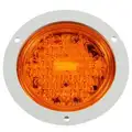 Truck-Lite 44213Y Super 44, Round Strobe Light with Fit 'N Forget S.S. Connection, Amber