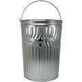 Silver Rigid Trash Can Liner, 18-1/4" Length, 18-1/4" Width, 23-1/2" Height