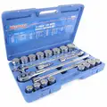 Westward 3/4"Drive SAE Chrome Socket Wrench Set, Number of Pieces: 21