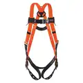 Honeywell Miller Titan II Full Body Harness with 400 lb. Weight Capacity, High Visibility Orange, L/XL