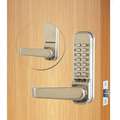 Mechanical Push Button Lockset, 13 Button, Vandal Resistant, Entry, Stainless Steel