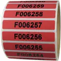 Polyester Tamper Evident Labels, Acrylic Adhesive, 1/2" X 2-7/8", 250 PK