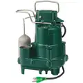 Submersible Sump Pump: 1/2, Vertical Float, 68 gpm Flow Rate @ 10 Ft. of Head, 15 ft Cord Lg