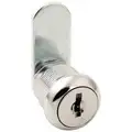 CCL Alike-Keyed Standard Keyed Cam Lock Key # CH751, For Door Thickness (In.): 5/8, Bright Chrome