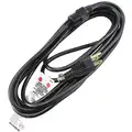 15 ft. Power Cord with SJT NEC Cord Designation, 14/3 Gauge/Conductor, and 15 Max. Amps