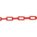 Mr. Chain Plastic Chain: Outdoor or Indoor, 2 in Size, 500 ft Lg, Orange, Polyethylene