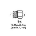 Stl Fitting Reducer 1 Male O-Ring X 3/4 Female O-Ring