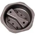 Drum Plug: Non-Locking, Steel, Uncoated, 2 in Outside Dia, Gray, Steel Drums, 1