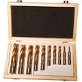End Mill Kit, For Use With Milling Machines, HSS TIN Coated