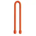 Nite Ize Gear Tie, Color Orange, Nominal Length 6", Material Rubber, Steel, PK 2