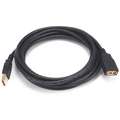 10 ft. Extension USB Cable, A Male to A Female, Black