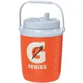 Gatorade 1 gal. Beverage Jug; Orange Cooler with White Lid