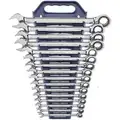 Gearwrench Combination RatchetingWrench,16pc,Metric