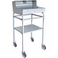 Mobile Workstand, 23-1/4" Depth, 49-3/8" Height, 24-3/8" Width,300 lb. Load Capacity