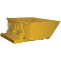 Yellow Self-Dumping Hopper, 9.0 cu. ft., 4000 lb. Load Cap., 17" H X 43" L X 41" W