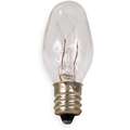 GE Lighting 4.0 Watts Incandescent Lamp, C7, Candelabra Screw (E12), 2800K Bulb Color Temp., 4 PK