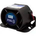 Ecco Backup Alarm, 77-97 dB, 12 V, 0.7 A, 2.8"H, Black