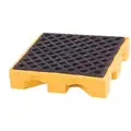 UltraTech 11 gal. Polyethylene Drum Spill Containment Pallet for 1 Drum; Drain Included: No