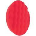 7.5" Red Foam Grip Pad Finishing Convoluted Face