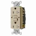 Hubbell Wiring Device-Kellems 20A Commercial Receptacle, Ivory; Tamper Resistant: Yes