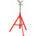 Ridgid V-Head Pipe Stand, 1/8 to 12" Pipe Capacity, 28" to 52" Overall Height, 2500 lb. Load Capacity