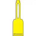 Blank Tag, Plastic, Height: 5-3/4", Width: 3-1/4", Yellow