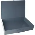 Gray Compartment Box, 1 Fixed Compartment, 3" x 18" x 12"