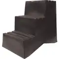 DPI 3-Step, Plastic Box Step with 500 lb. Load Capacity, 33-1/2" Base Depth, Black