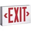 Cooper Lighting LED Universal Exit Sign with Battery Backup, Red Letters and 1 or 2 Sides, 7-1/2" H x 13" W