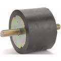 Cylindrical Vibration Isolator: Male Threads Both Ends, 3 1/8 in Cylinder Dia.