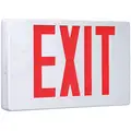 Cooper Lighting LED Universal Exit Sign with No Battery Backup, Red Letters and 1 or 2 Sides, 7-1/2" H x 11-11/16" W