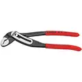 Knipex Tongue and Groove Plier: V, Groove Joint, 1 1/2 in Max Jaw Opening, 7 1/4 in Overall Lg, Serrated